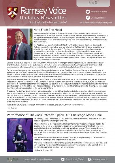 Ramsey Voice Issue 23