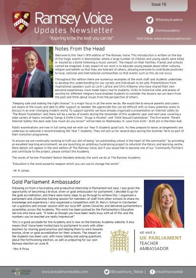 Ramsey Voice Issue 16