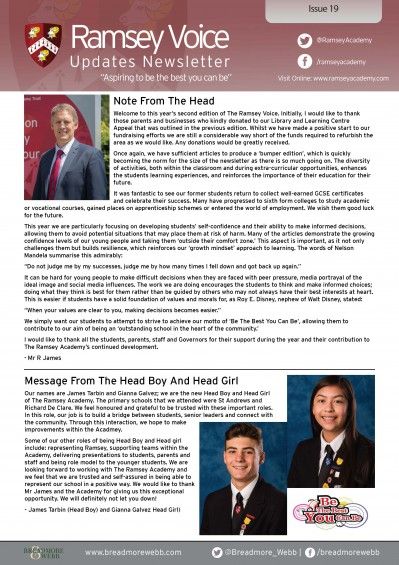 Ramsey Voice Issue 19