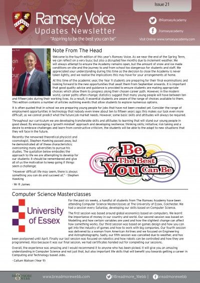 Ramsey Voice Issue 21